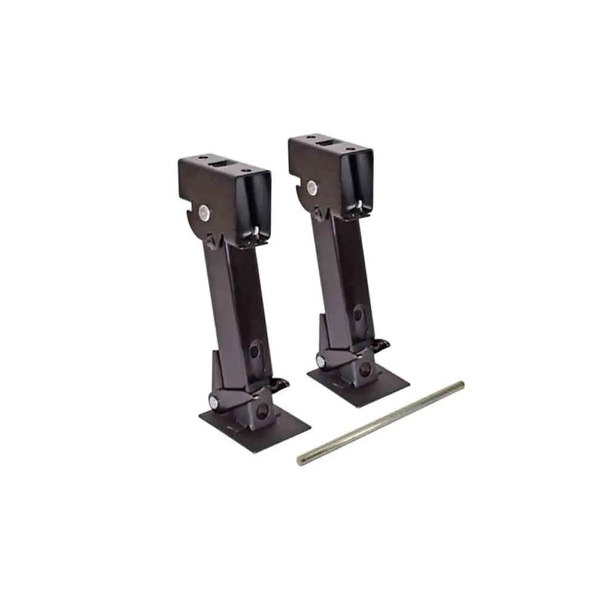 Pacific Trailer, Stabilizer Jacks-Pair, Handle Included, Flip Down Style, 650 lb Lift, 1K Support Capacity, 6 Inches of Travel, Model# SJK-650